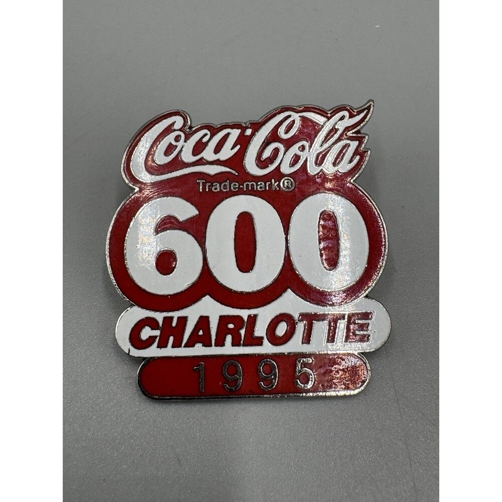 Vintage 1995 Charlotte Motor Speedway Coca Cola NASCAR Lapel Pin